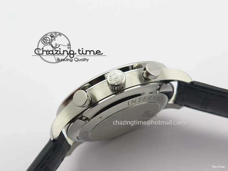 MIROTIME 0517 Reliable Portuguese IW371447 ZF 1:1 Best Edition SS Black Dial On Black Leather Strap A79350 V 7274